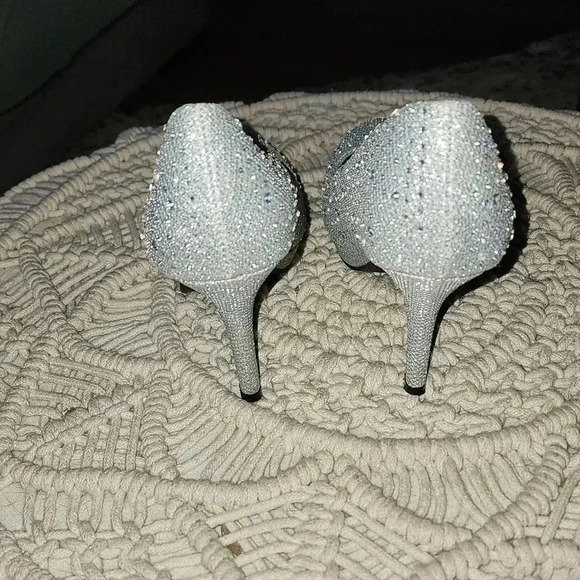 Silver Slipper Heels - Picture 2 of 5